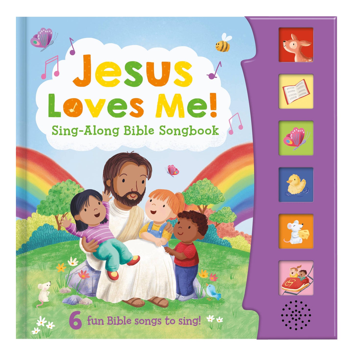 Children's 6 Button Christian Book - Jesus Loves Me Sound Book – Musical Kids Bible