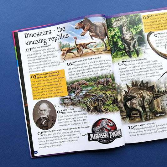 Reference Book - 500 Questions and Answers - Dinosuars