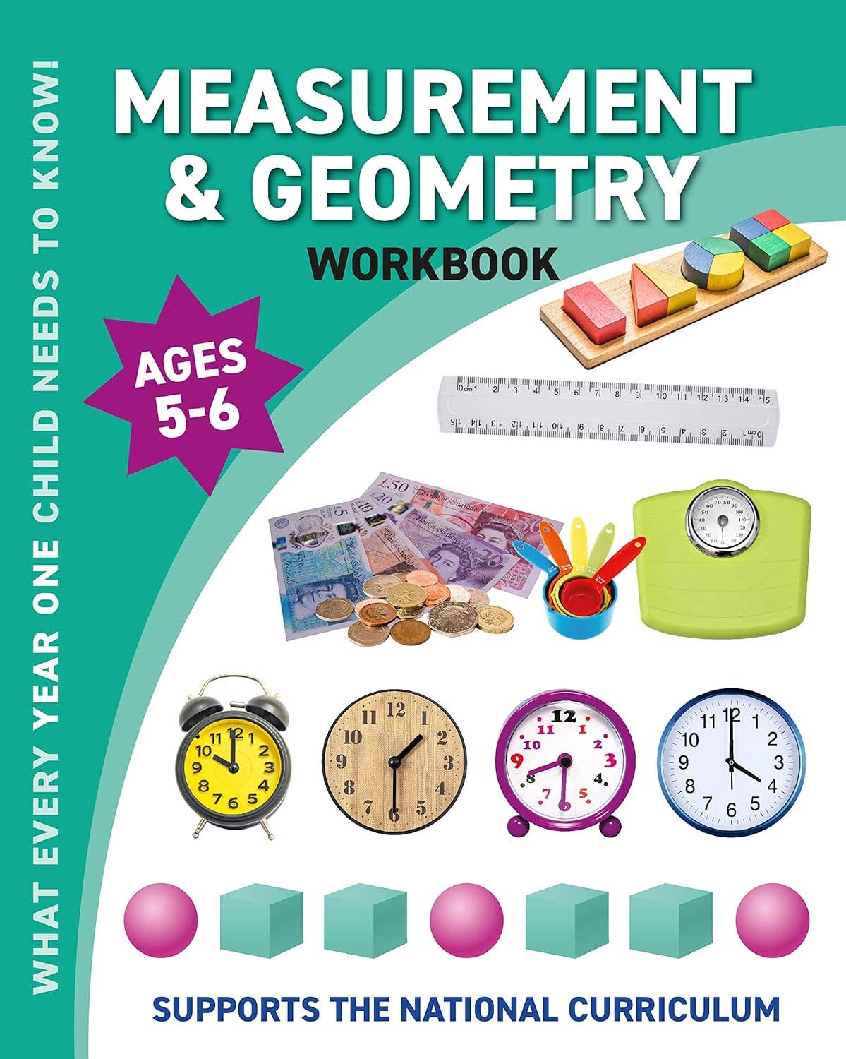 Measurement & Geometry Workbook – Wonders of Learning (Ages 5-6)
