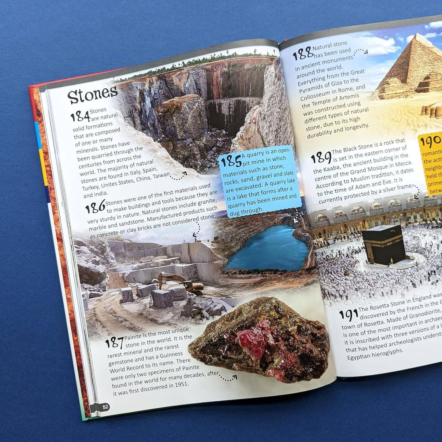 Reference Book 500 Fantastic Facts - Rocks and Minerals