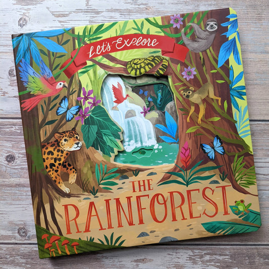 Rainforest Adventure Board Book – Interactive Lift-the-Flap Nature Book for Kids