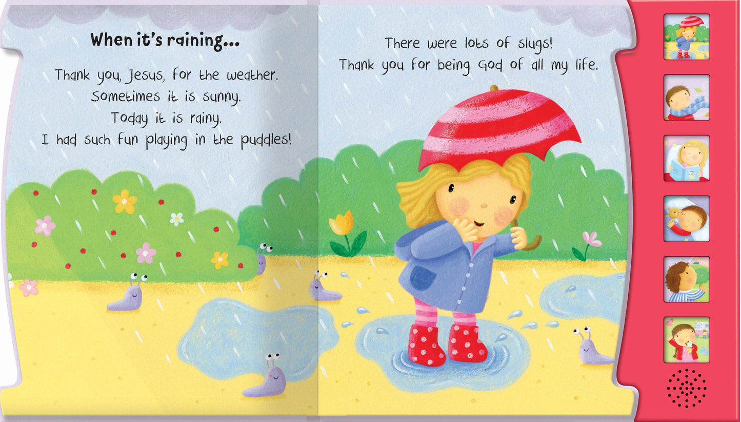 Children's 6 Button Christian Sound Book - My Day By Day Prayers