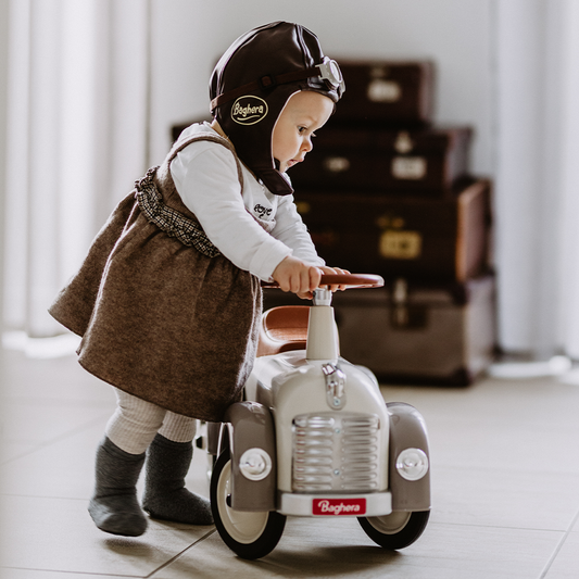 Baghera Speedster Silk Grey Ride-On – Classic First Wheels for Toddlers!