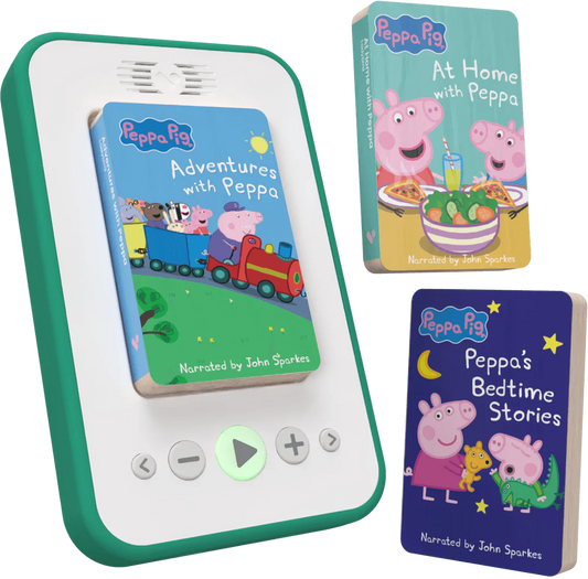 Voxblock Peppa Pig Starter Pack – 3 Audiobooks + Player (Age 3+)