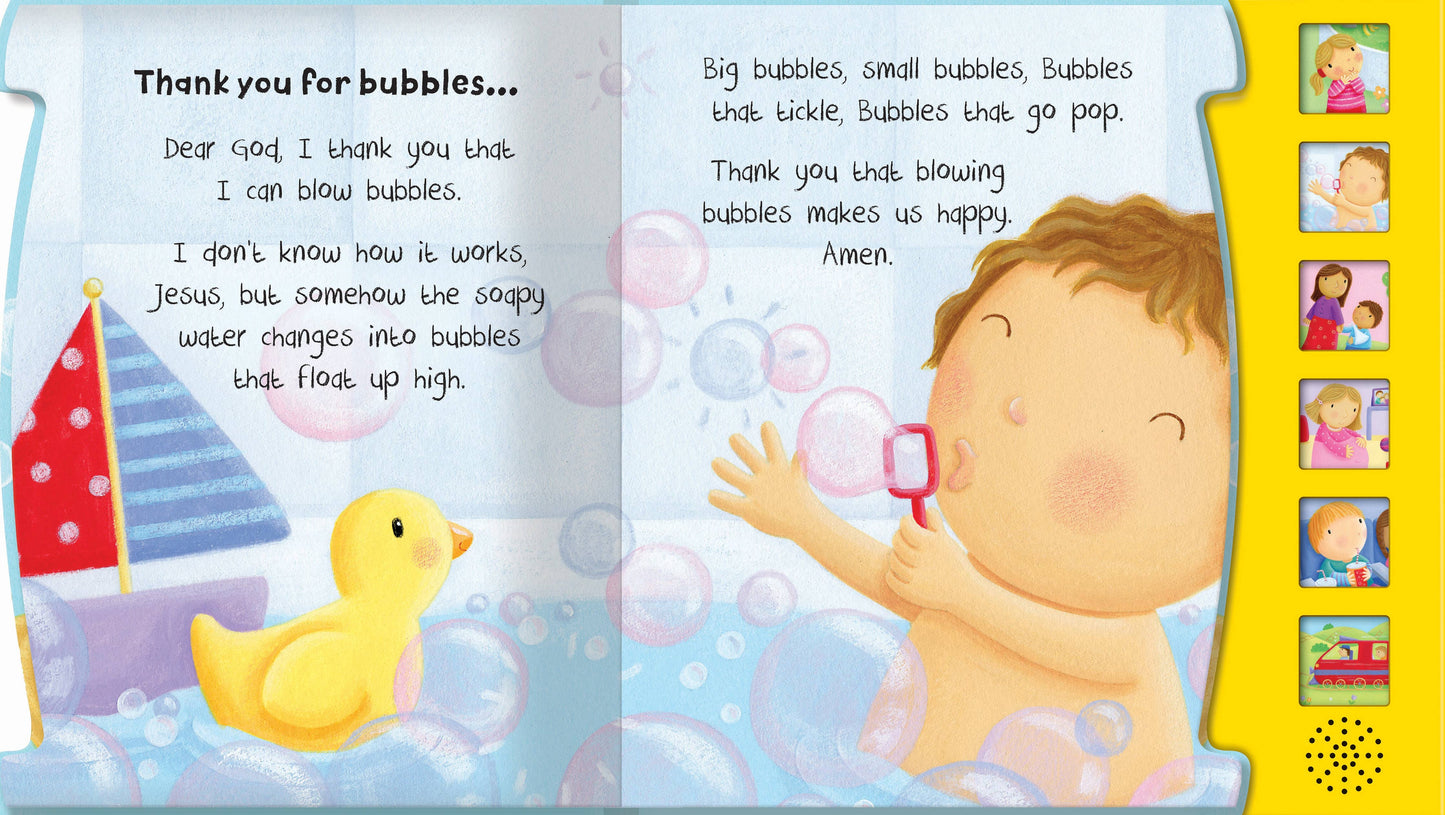 Children's 6 Button Christian Sound Book - Prayers For Things That Happen