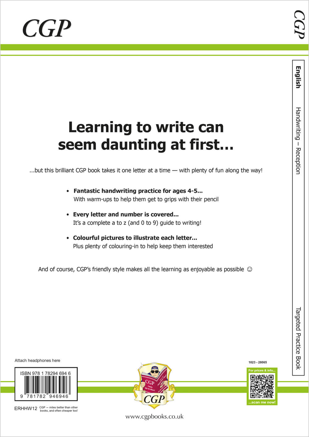 Reception English Handwriting Targeted Practice Book