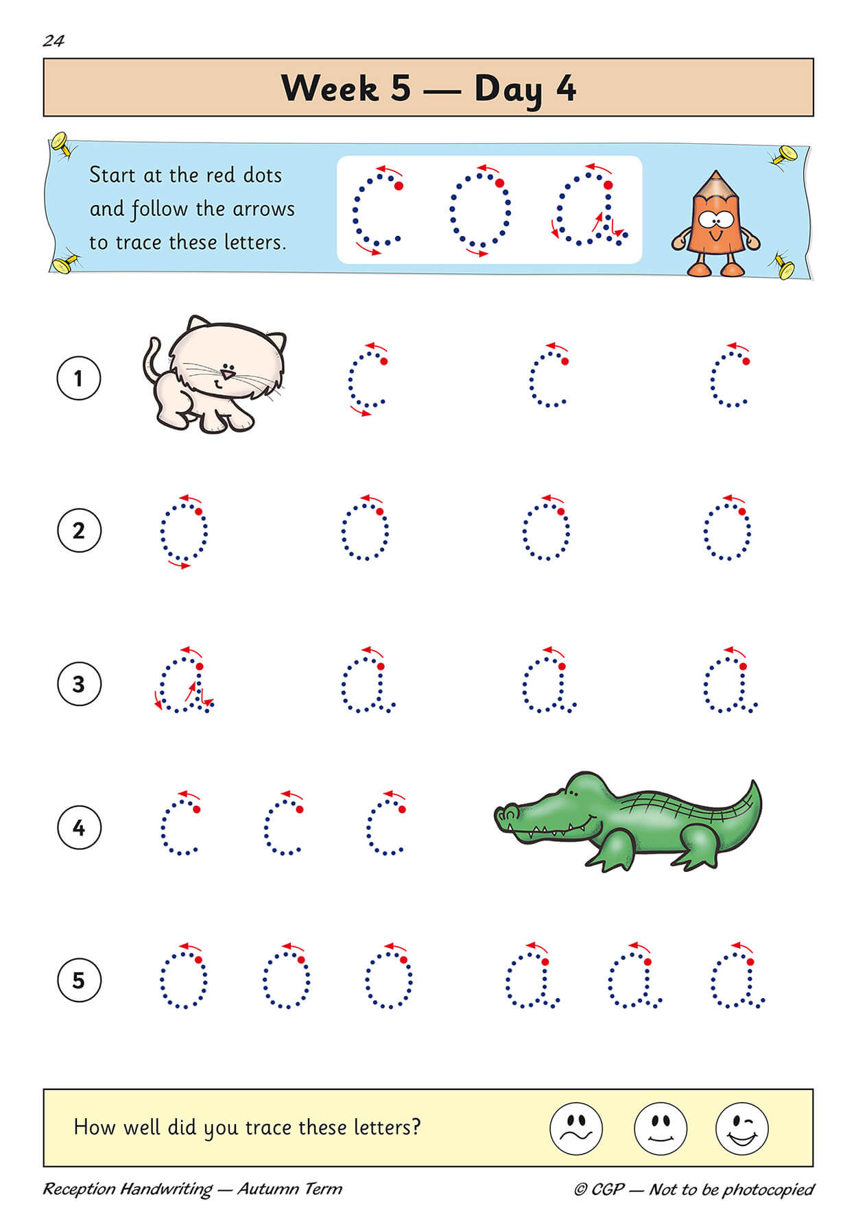 Llyfr Ymarfer Llawysgrifen Dyddiol y Derbyn: Tymor yr Hydref
