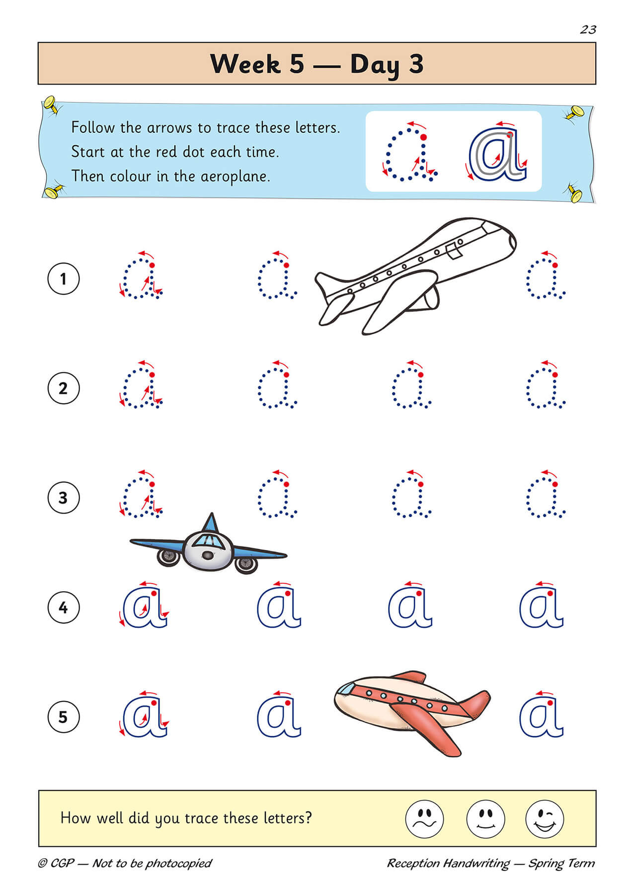 Reception Handwriting Daily Practice Book Spring Term