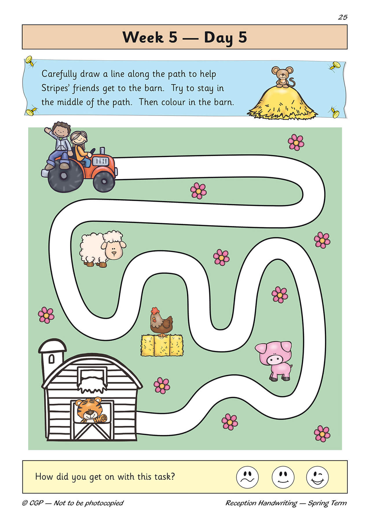 Reception Handwriting Daily Practice Book Spring Term