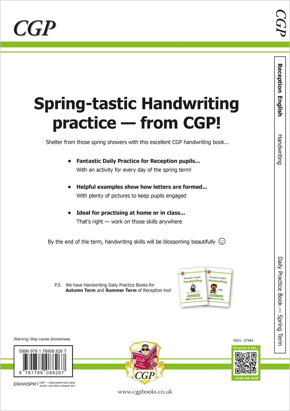 Reception Handwriting Daily Practice Book Spring Term