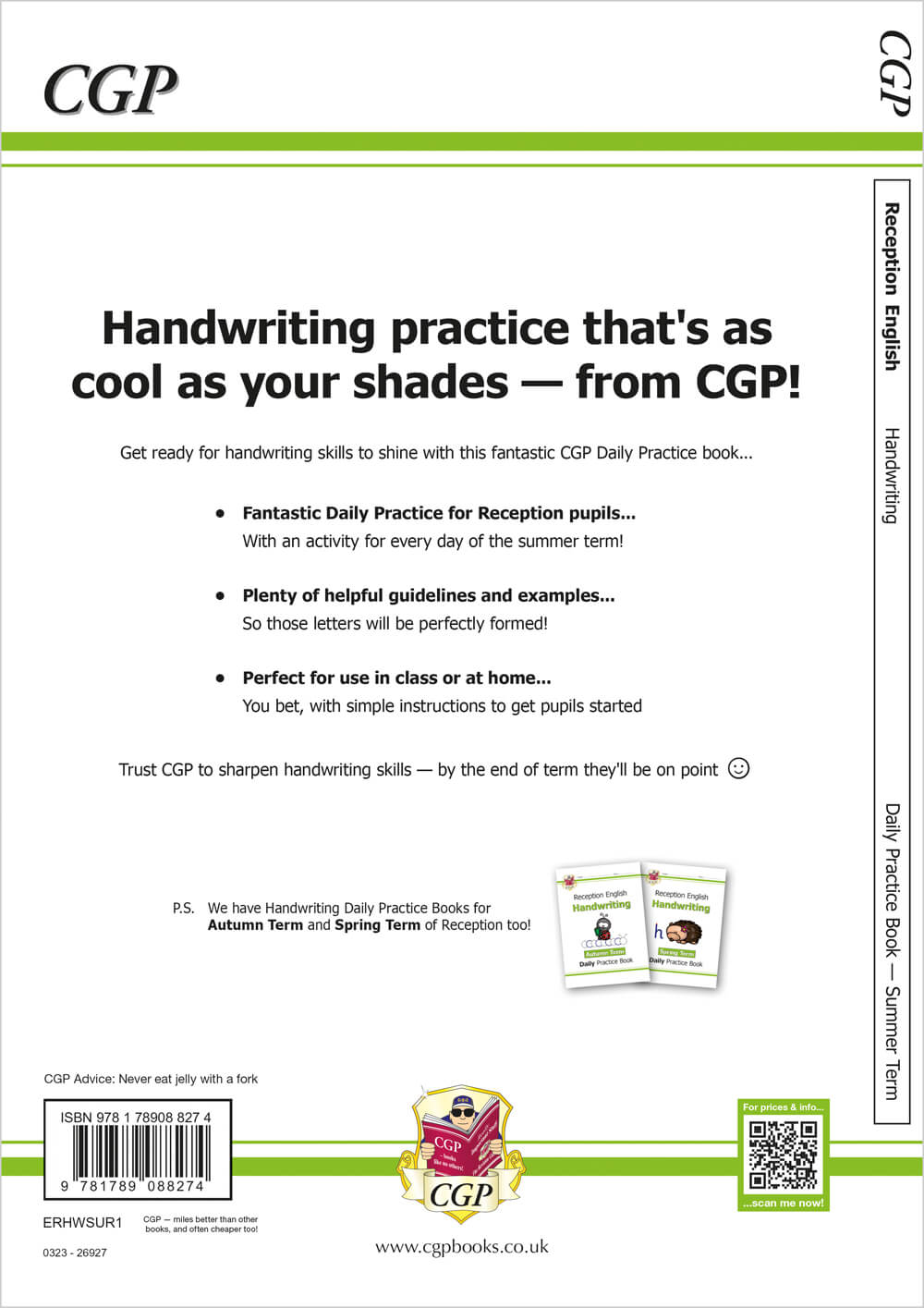 Llyfr Ymarfer Llawysgrifen Dyddiol y Derbyn: Tymor yr Haf