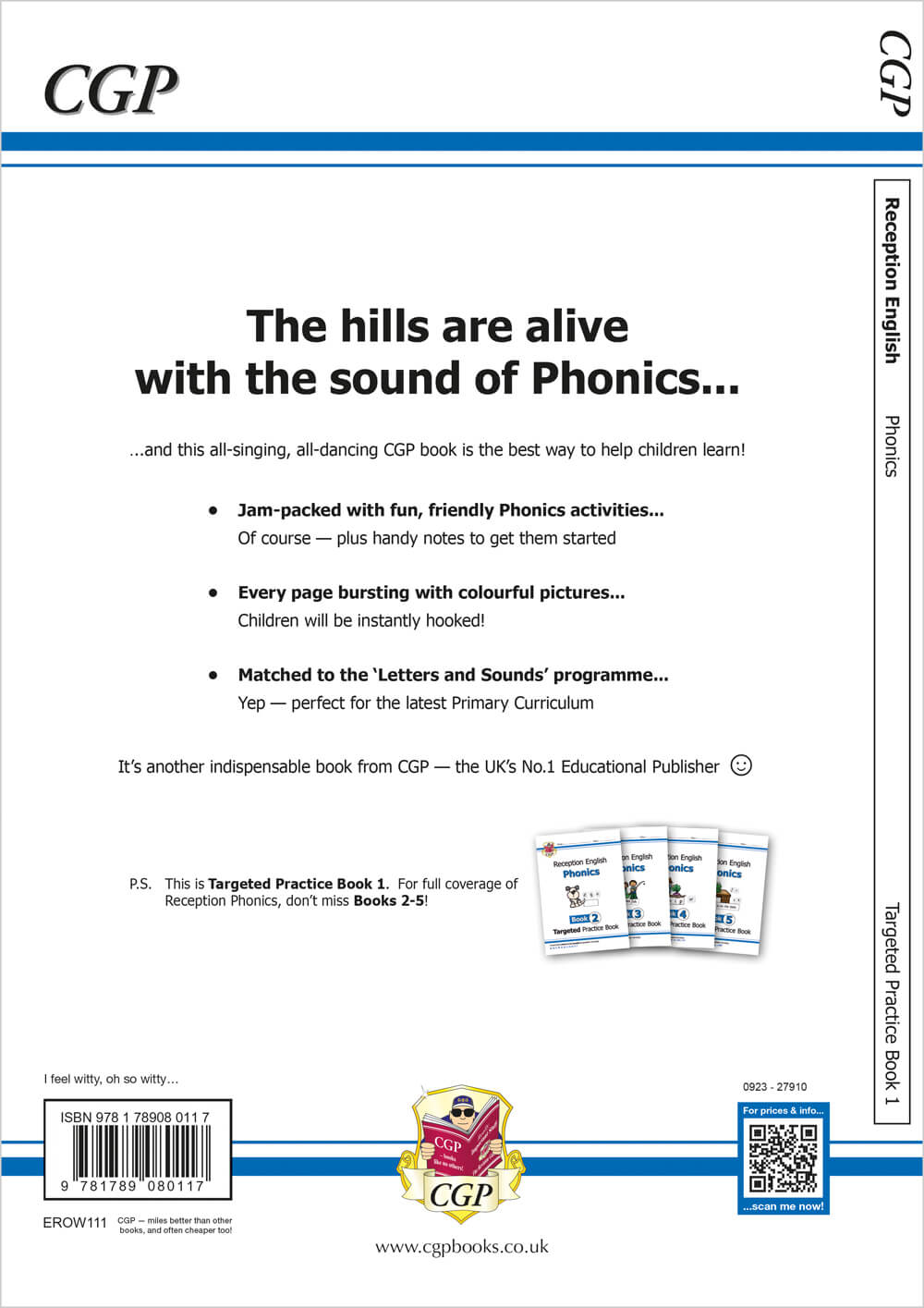 Llyfr Ymarfer Targedig Ffoneg Saesneg Derbyn - Llyfr 1