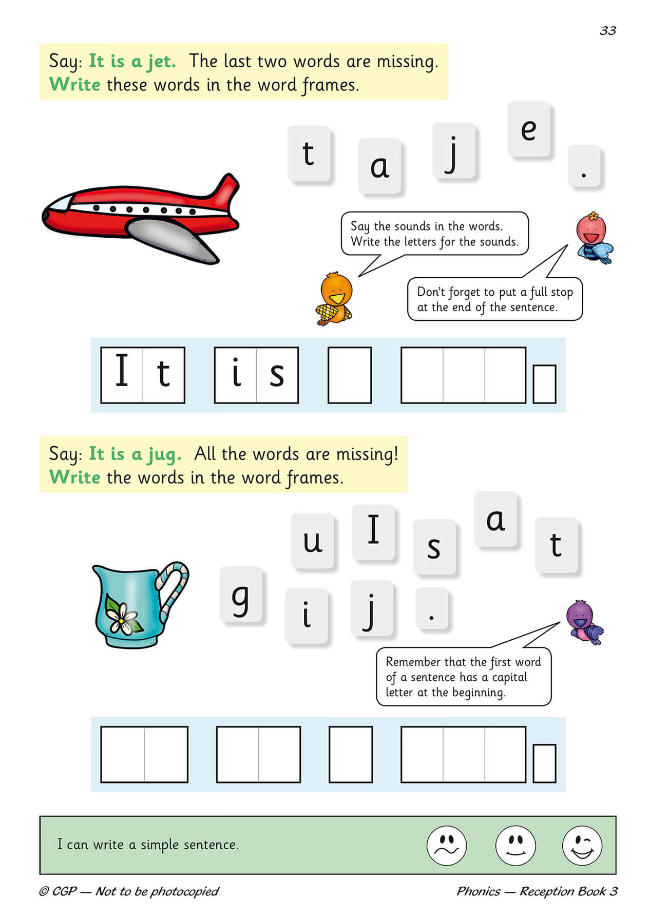 Reception English Phonics Targeted Practice Book - Book 3