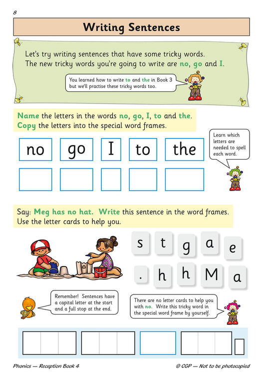 Reception English Phonics Targeted Practice Book - Book 4