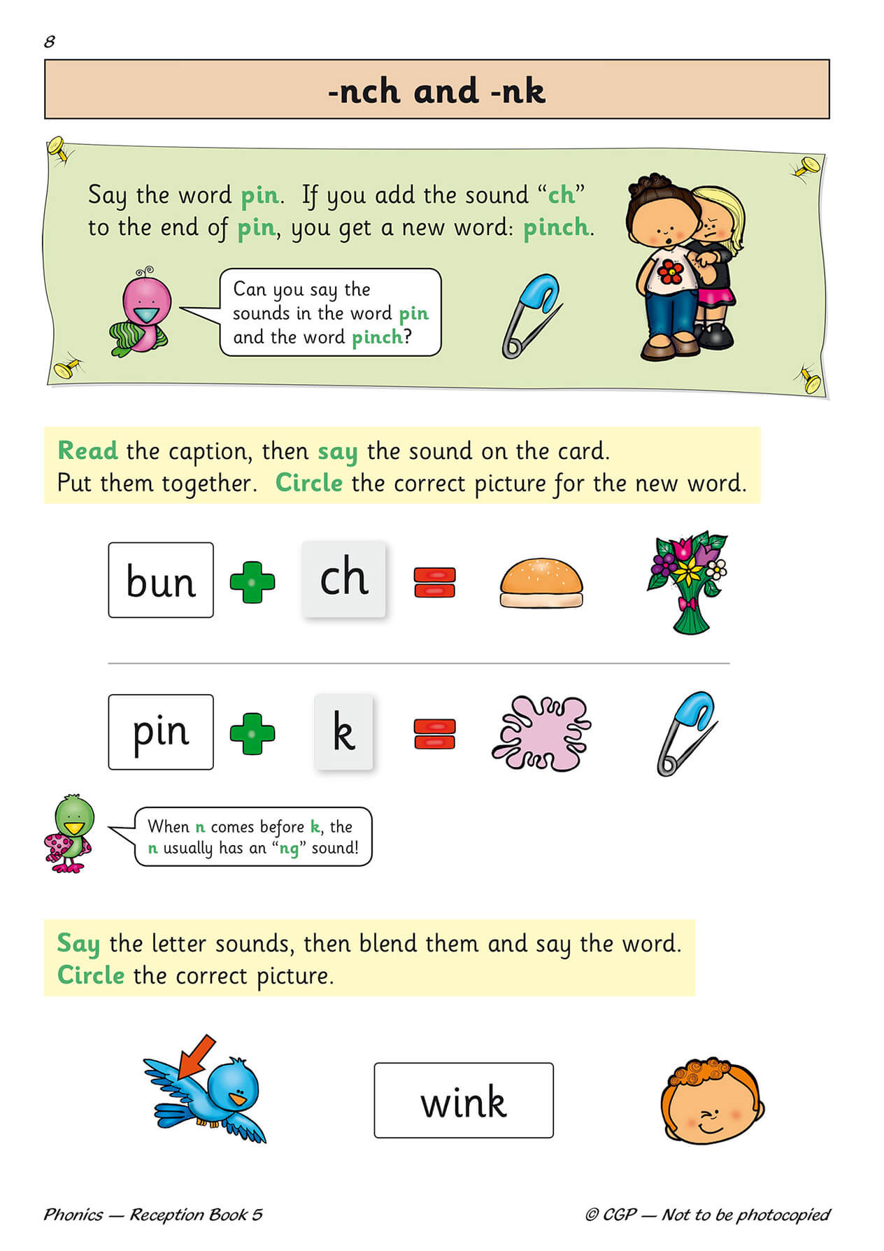 CGP Reception English Practice 5 Work Book Bundle: Phonics Books 1-5