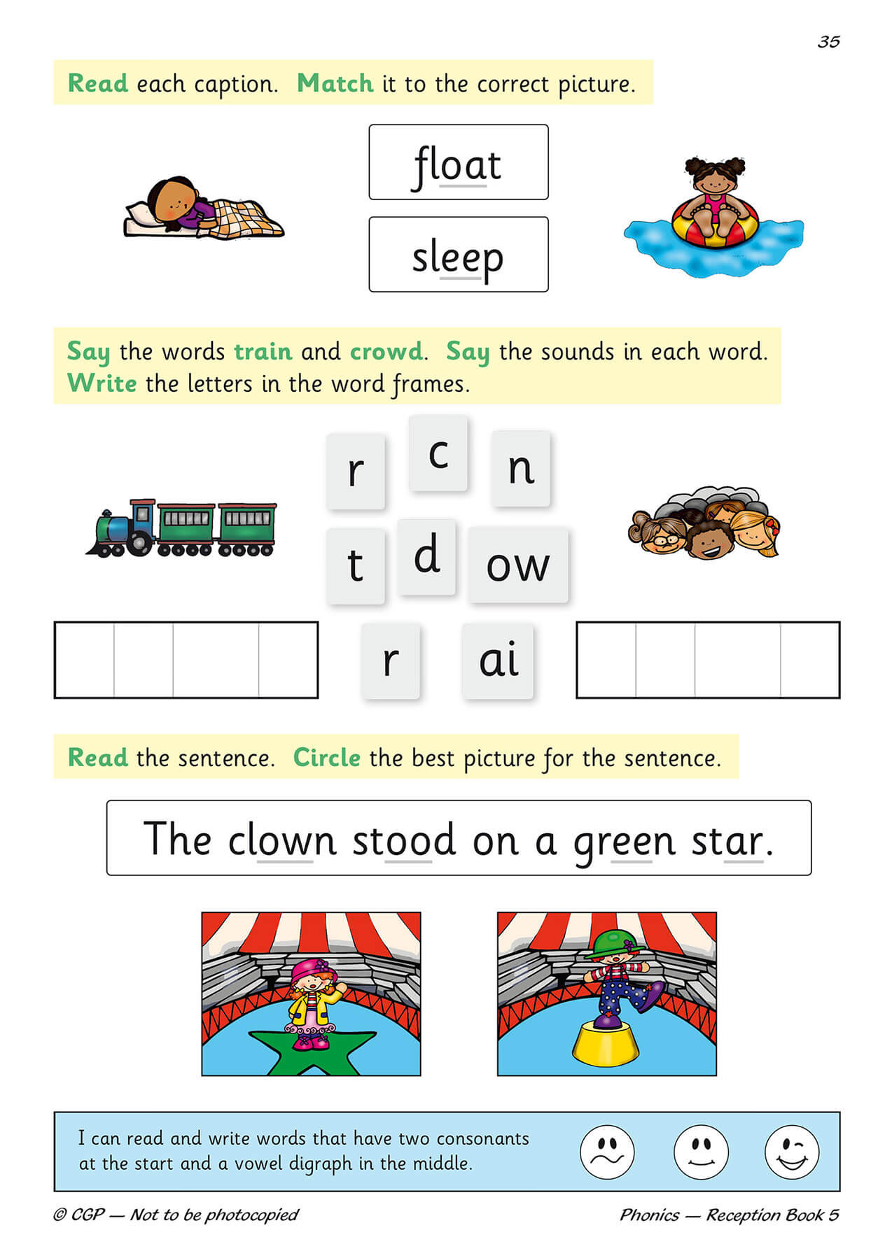 Reception English Phonics Targeted Practice Book - Book 5