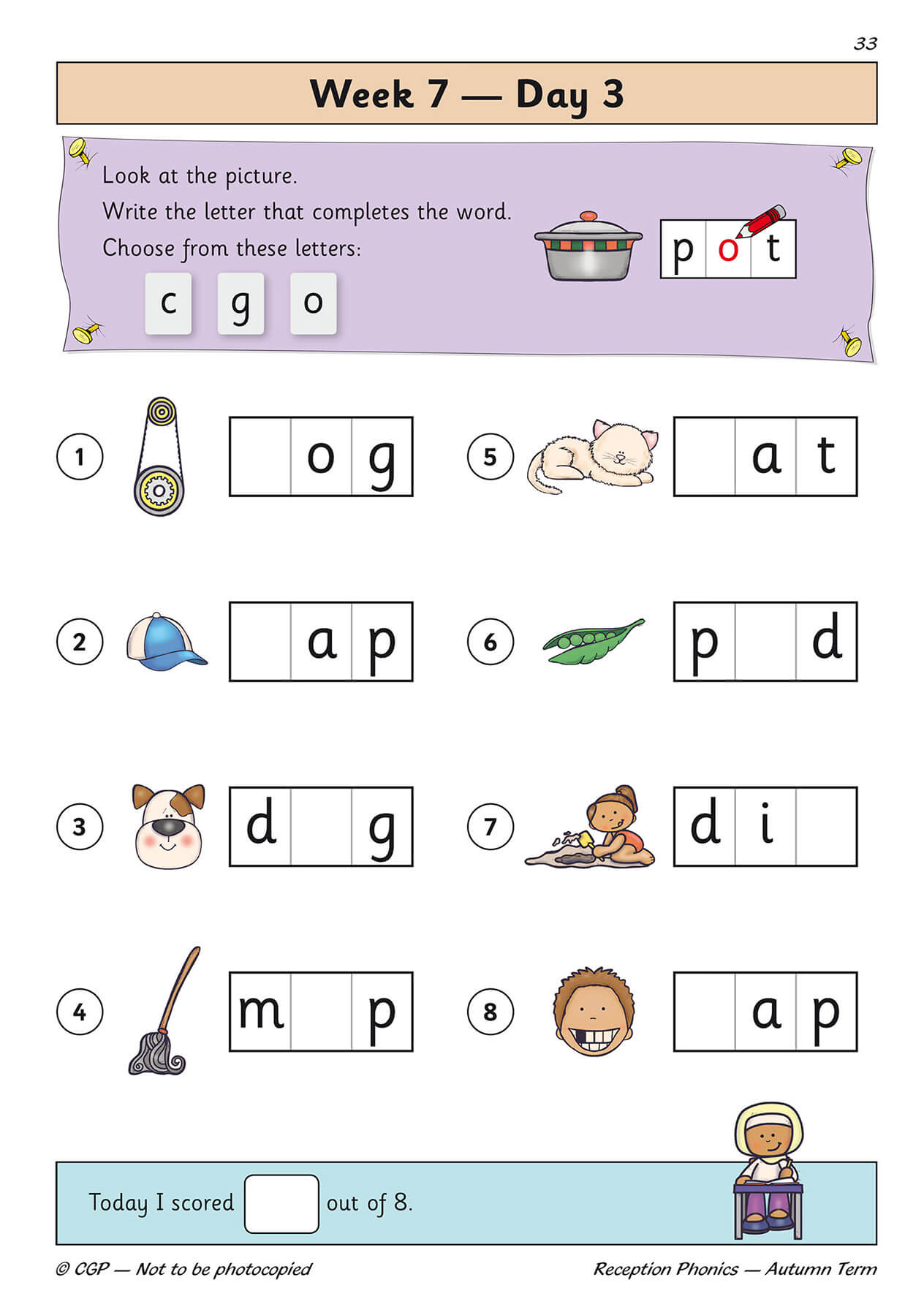 Reception Phonics Daily Practice Book: Autumn Term