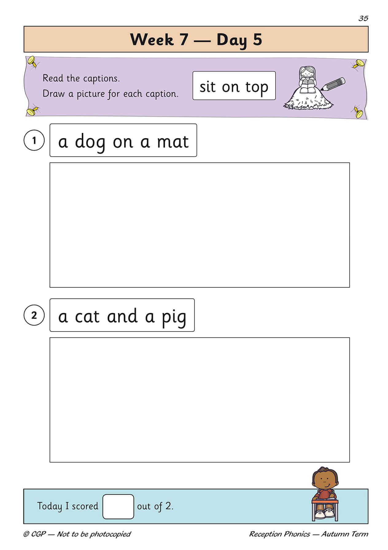 Reception Phonics Daily Practice Book: Autumn Term