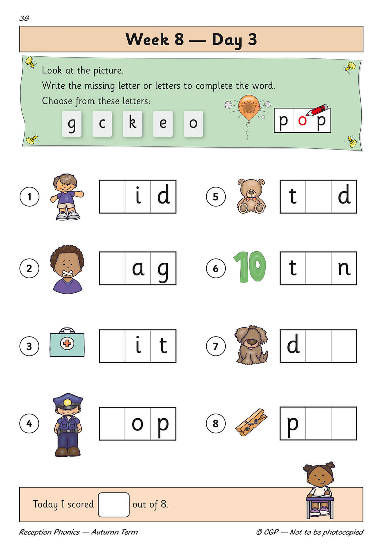 Reception Phonics Daily Practice Book: Autumn Term