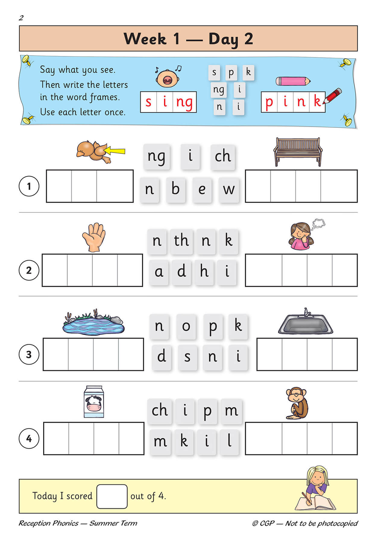 Reception Phonics Daily Practice Book: Summer Term