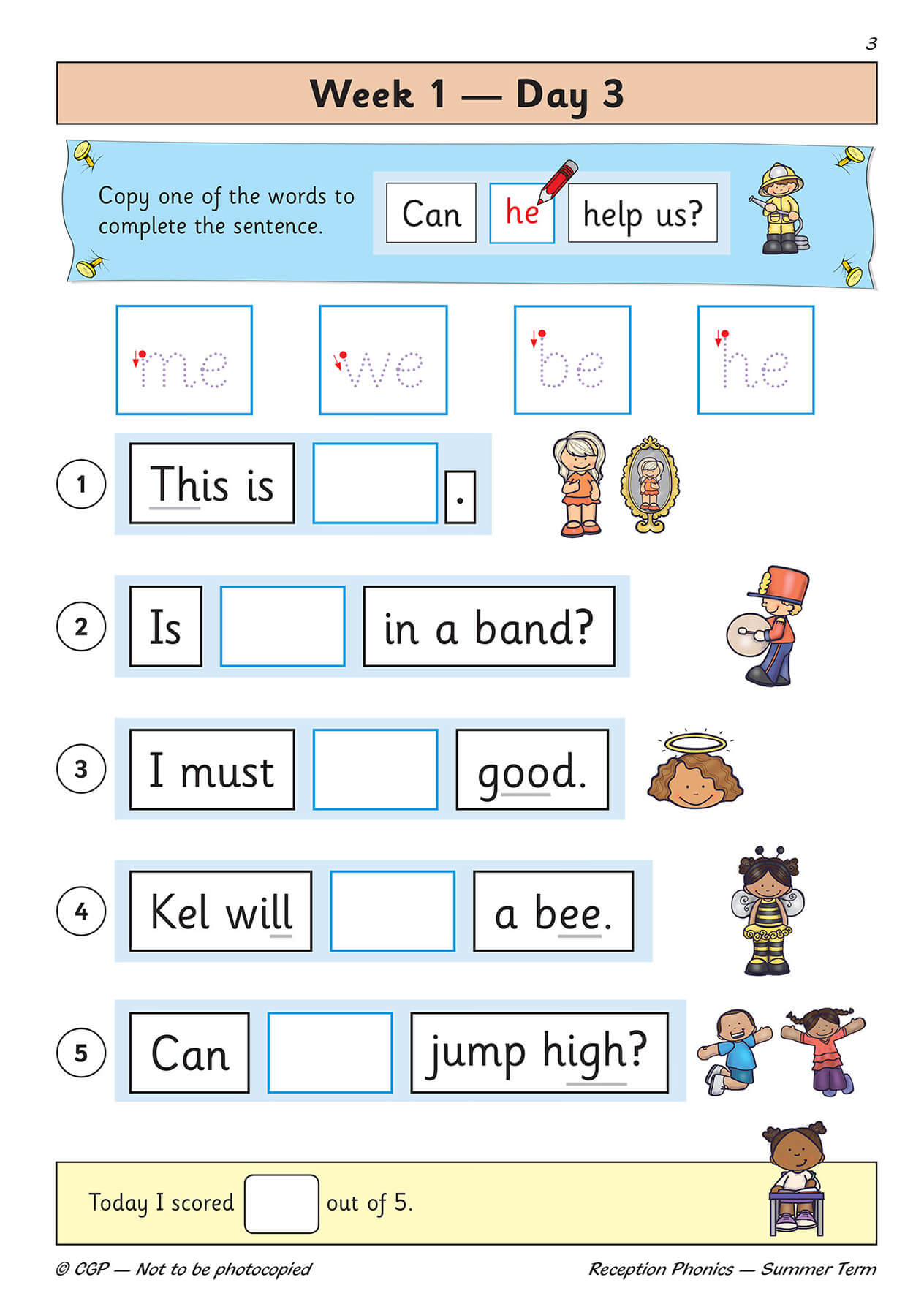 Reception Phonics Daily Practice Book: Summer Term
