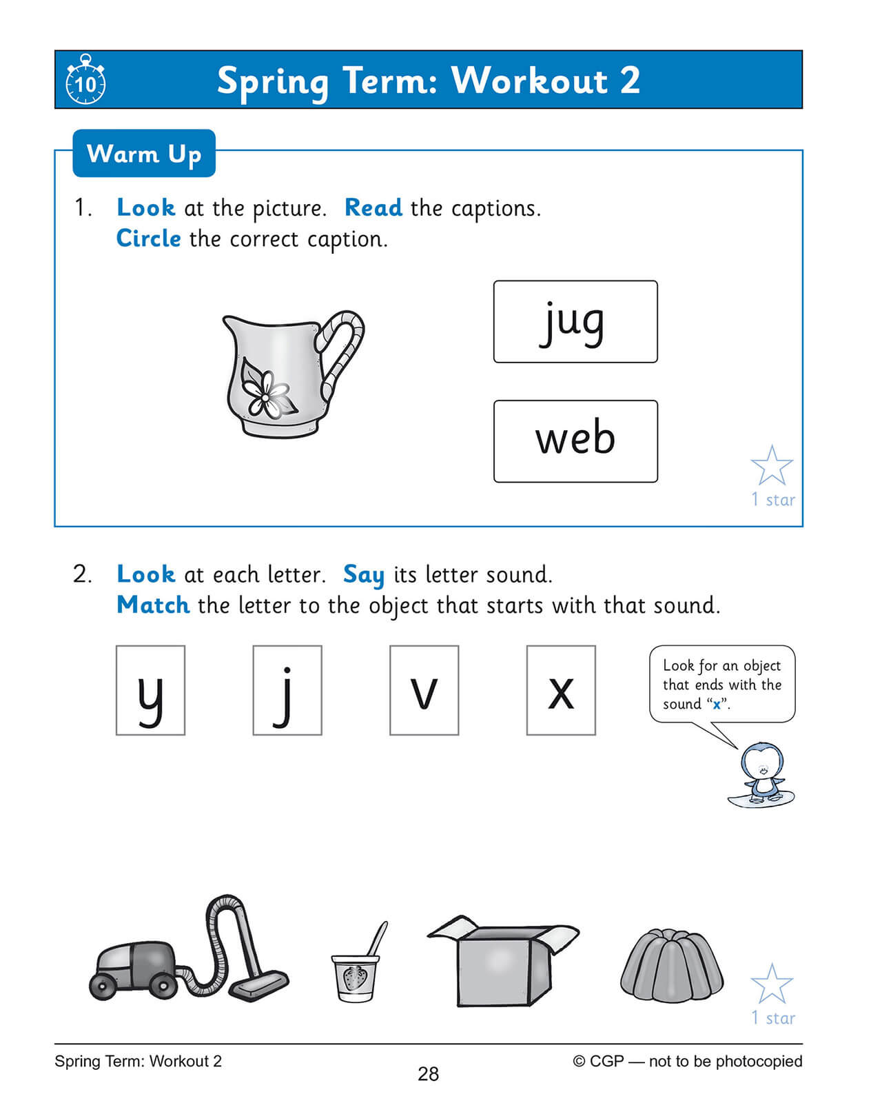 Reception English Phonics 10-Minute Weekly Workouts
