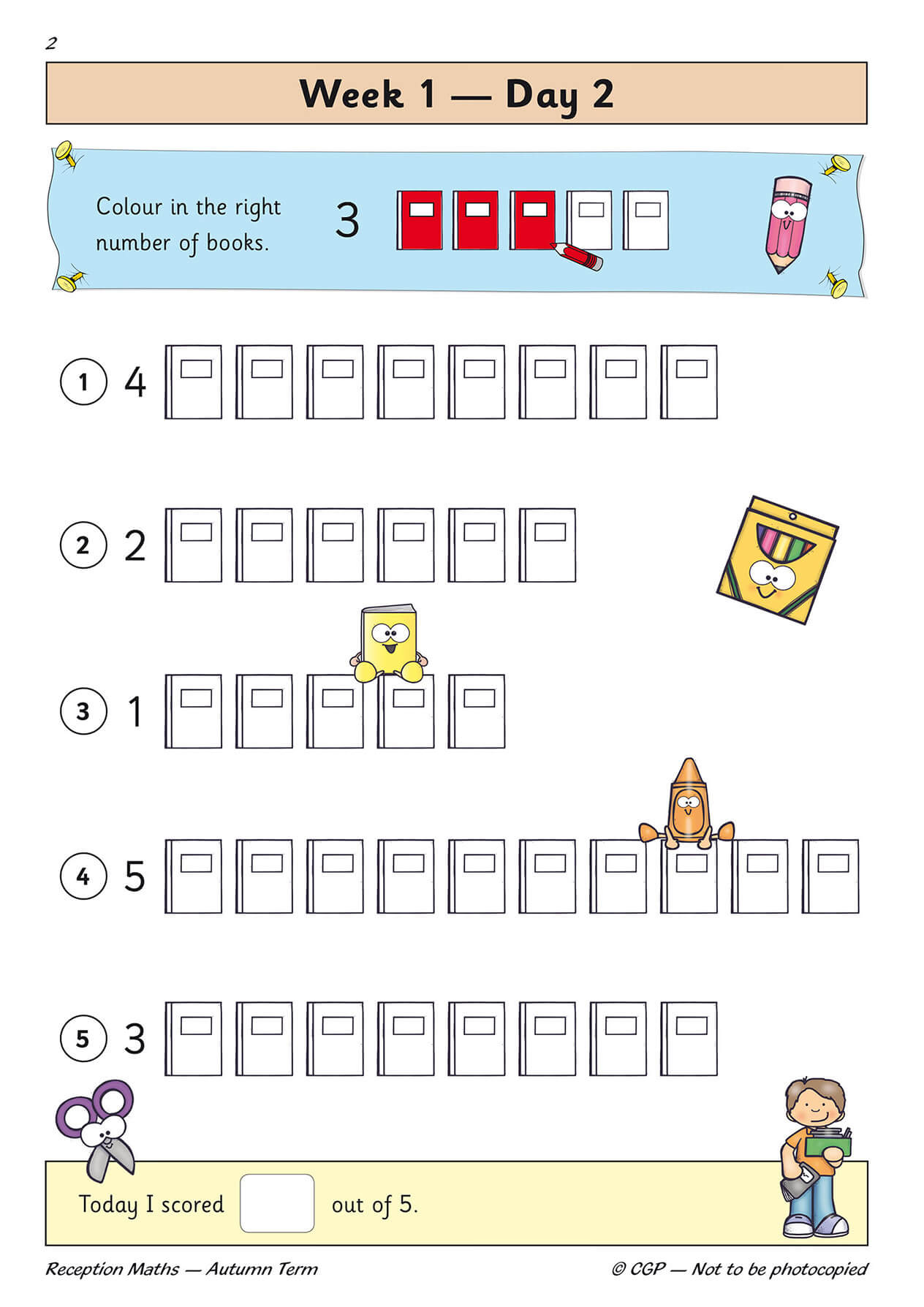 Llyfr Ymarfer Dyddiol Mathemateg Derbyn: Tymor yr Hydref