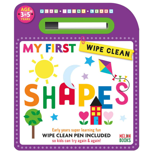 My First Wipe Clean Activity Book - Shapes | Pre-Writing Skills for Ages 3+