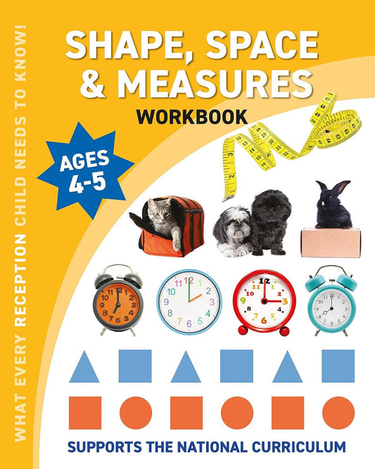 Childrens Reception Shape, Space & Measures Workbook (Ages 4-5) | EYFS Aligned