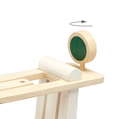 PlanToys Ramp Racer – Wooden Gravity Car Toy for Toddlers 18m+ – STEM Learning