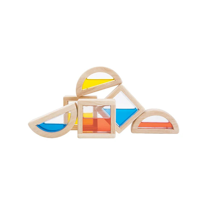 PlanToys Water Blocks – 6-Piece Colour Mixing Set (Age 3+) – Sensory Learning!