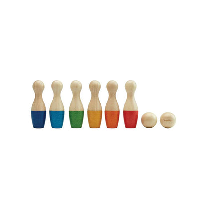 PlanToys Wooden Bowling Set – Eco-Friendly Fun for Little Strikes!