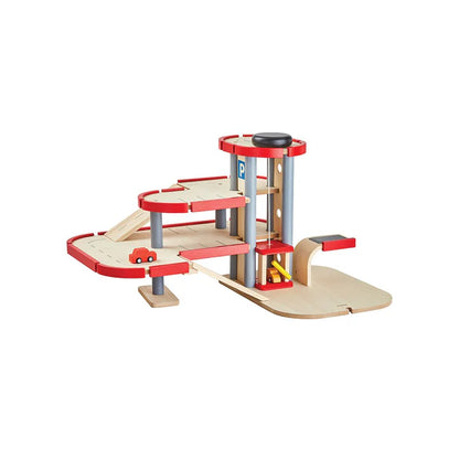 PlanToys Parking Garage – 3 Floors of Eco-Friendly Play!