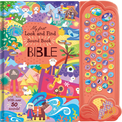Children's 50 Button Christian Sound Book - My First Look And Find Bible