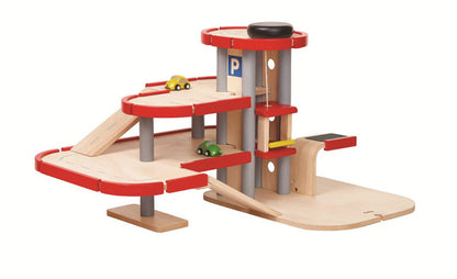 PlanToys Parking Garage – 3 Floors of Eco-Friendly Play!