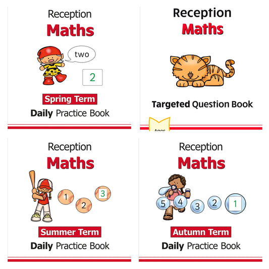 CGP Reception Maths Complete Practice Bundle (Ages 4-5)