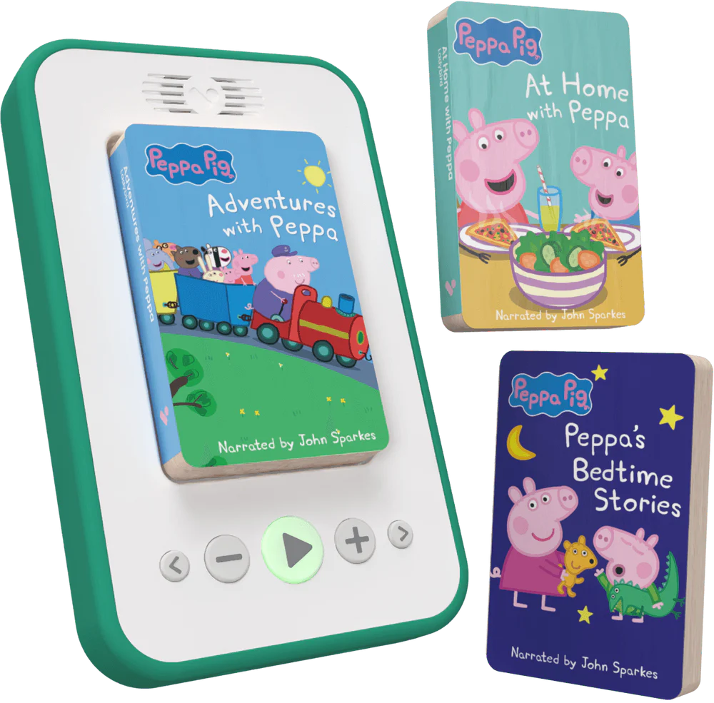 Voxblock Peppa Pig Starter Pack – 3 Audiobooks + Player (Age 3+)