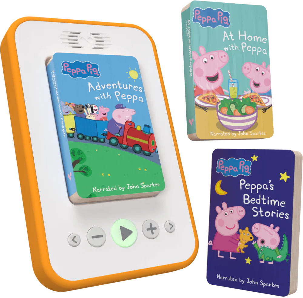 Voxblock Peppa Pig Starter Pack – 3 Audiobooks + Player (Age 3+)