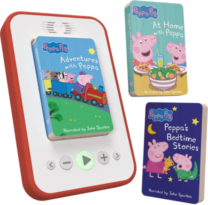 Voxblock Peppa Pig Starter Pack – 3 Audiobooks + Player (Age 3+)