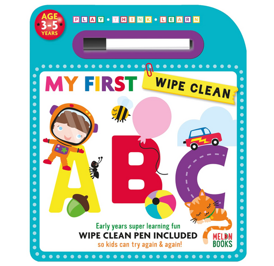 My First Wipe Clean Activity Book - ABC | Pre-Writing Skills for Ages 3+