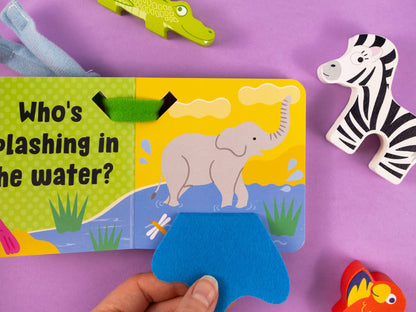 Safari Buggy Book with Felt Flaps