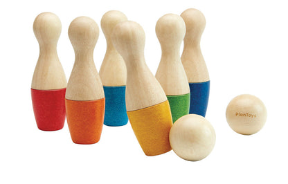 PlanToys Wooden Bowling Set – Eco-Friendly Fun for Little Strikes!
