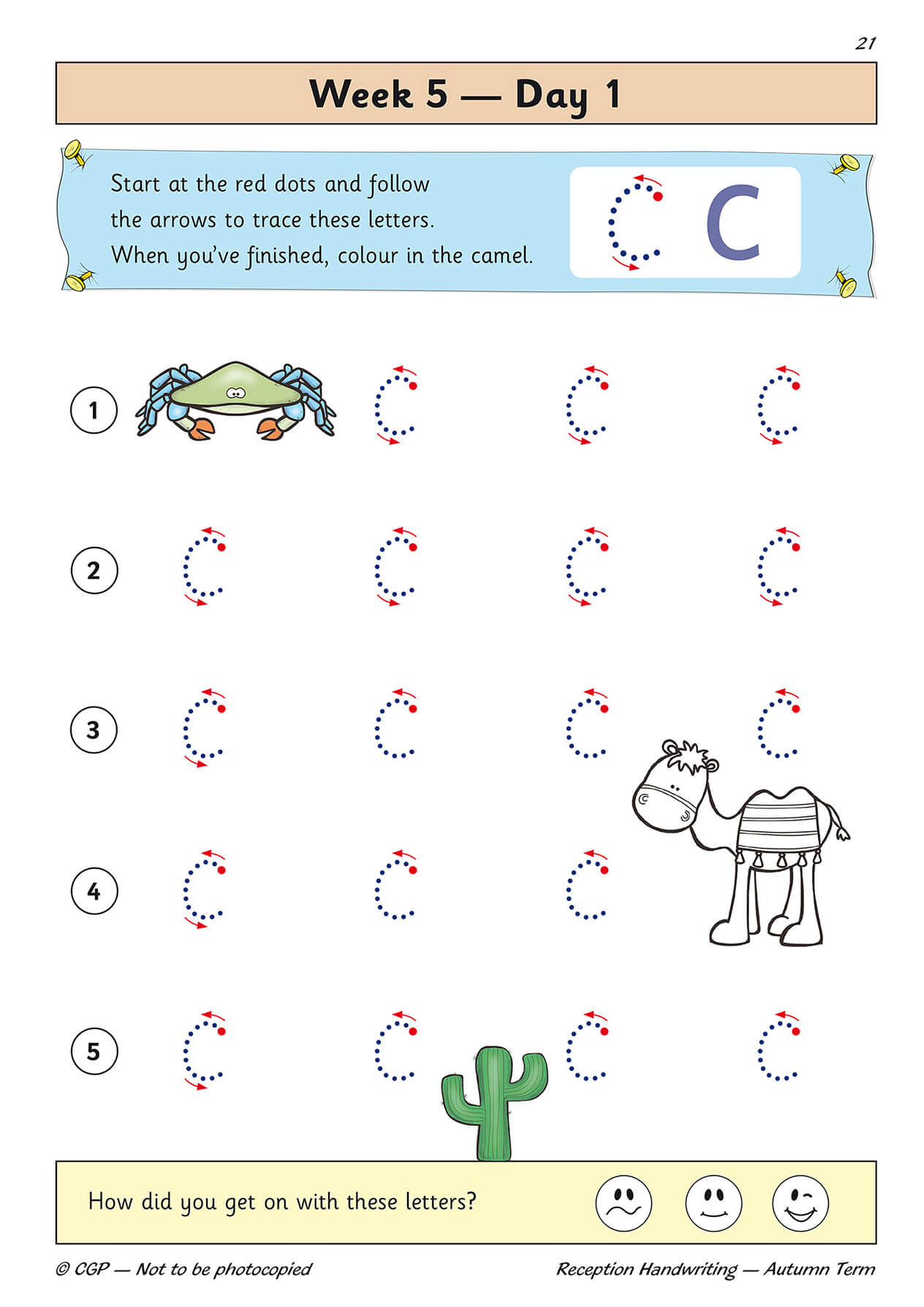CGP  Reception Handwriting Daily Practice Book Bundle: Autumn, Spring & Summer Term