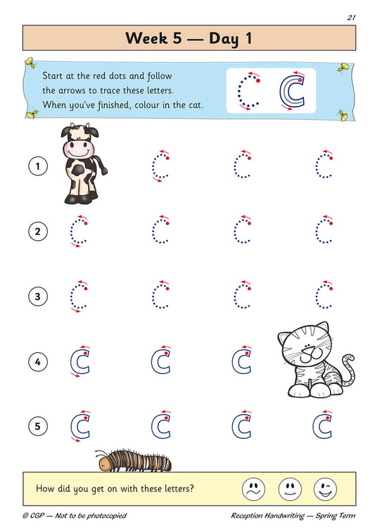 Reception Handwriting Daily Practice Book Spring Term
