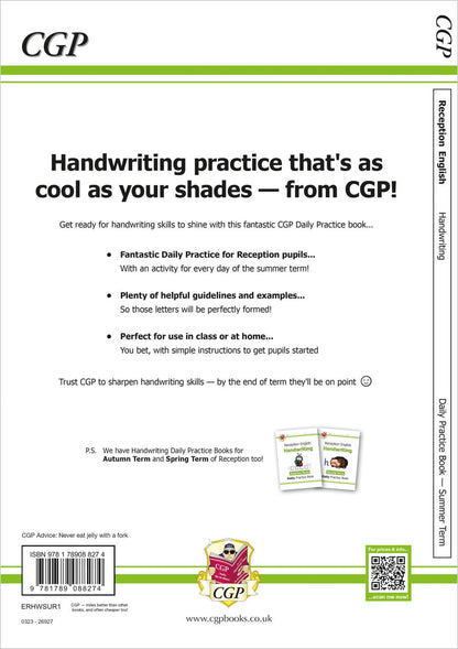 Llyfr Ymarfer Llawysgrifen Dyddiol y Derbyn: Tymor yr Haf 