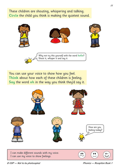 Llyfr Ymarfer Targedig Ffoneg Saesneg Derbyn - Llyfr 1