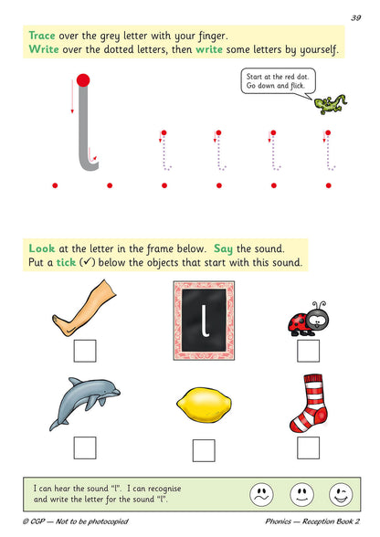 Reception English Phonics Targeted Practice Book - Book 2