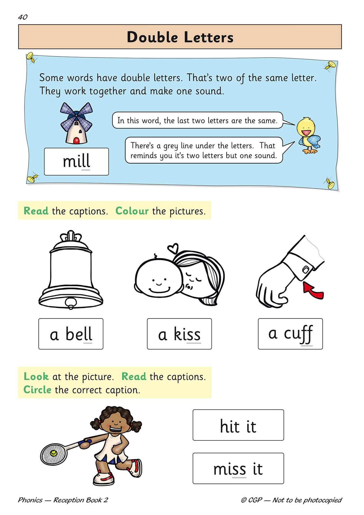 Reception English Phonics Targeted Practice Book - Book 2