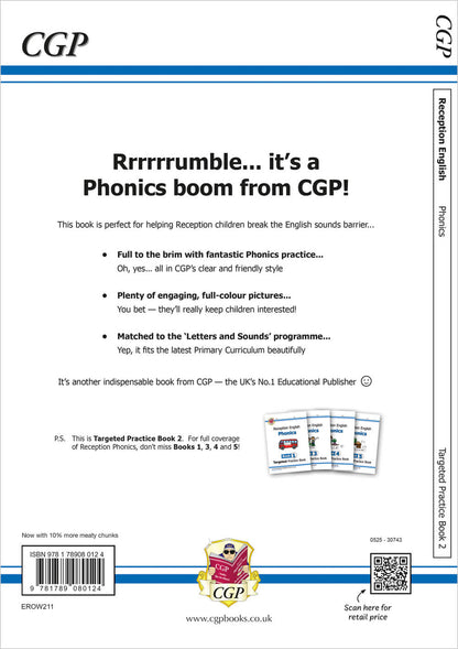 Reception English Phonics Targeted Practice Book - Book 2