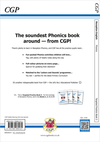 Reception English Phonics Targeted Practice Book - Book 3